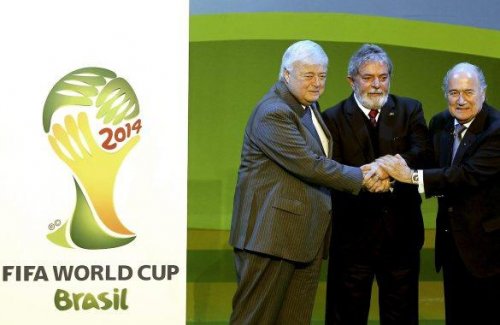 El logotipo oficial de La Copa Mundial Brasil 2014